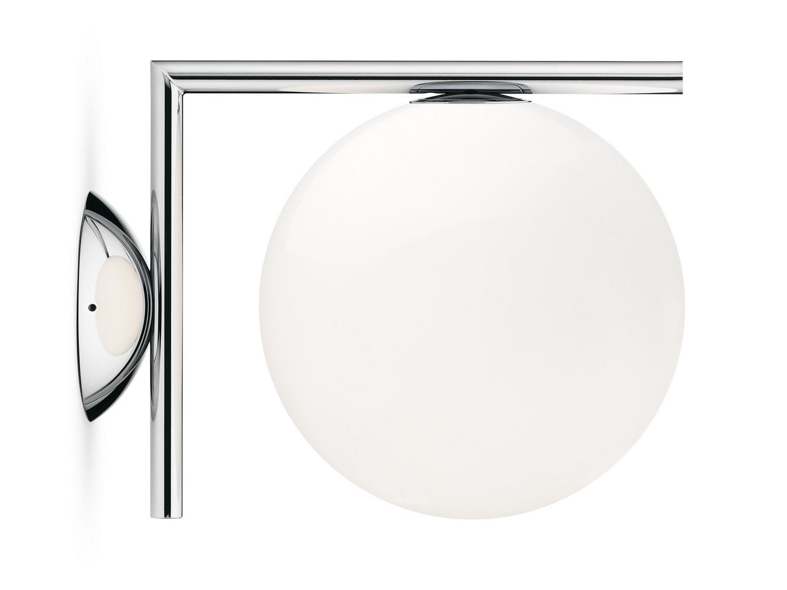 Opal glass wall lamp | Ic Lights Cw1 by Flos