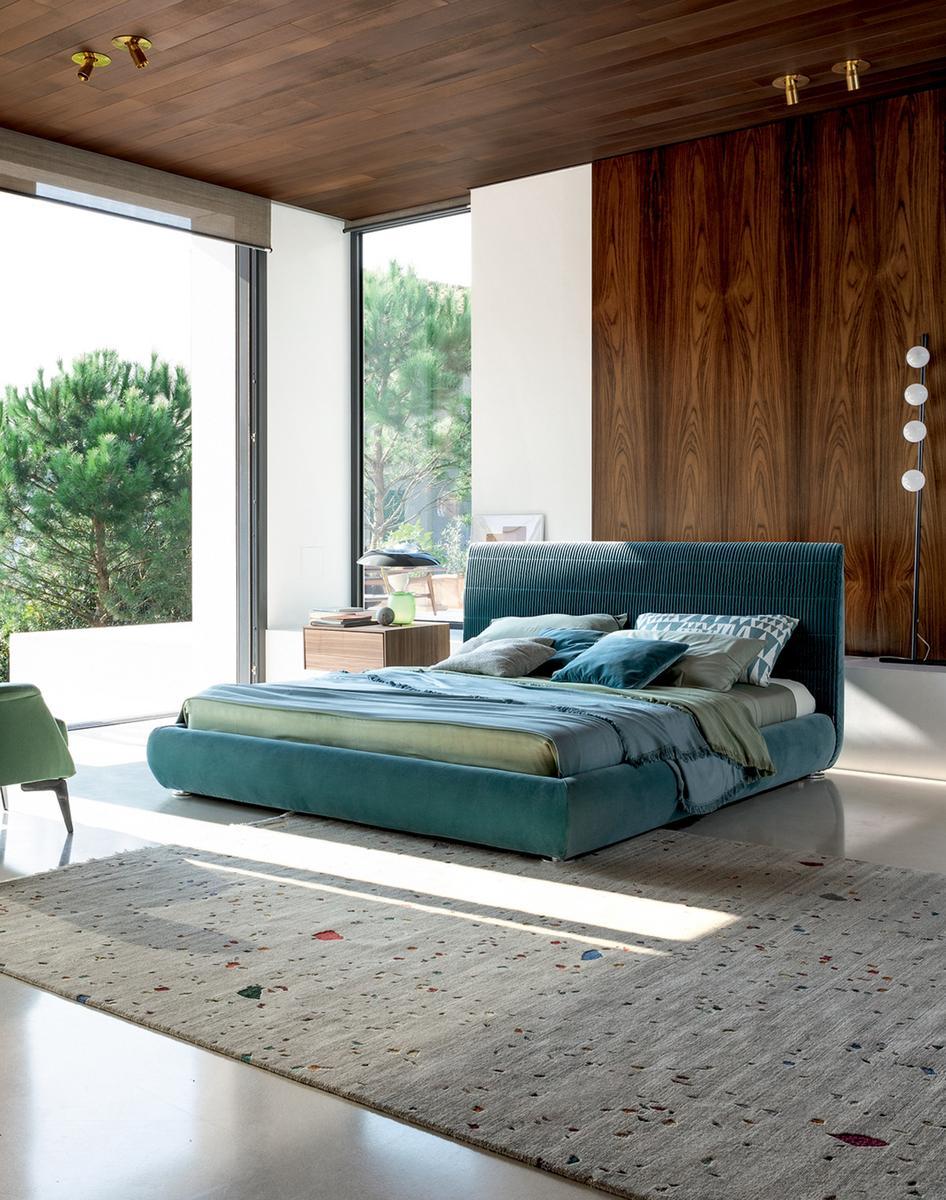 Upholstered double bed | Bloom by Bonaldo
