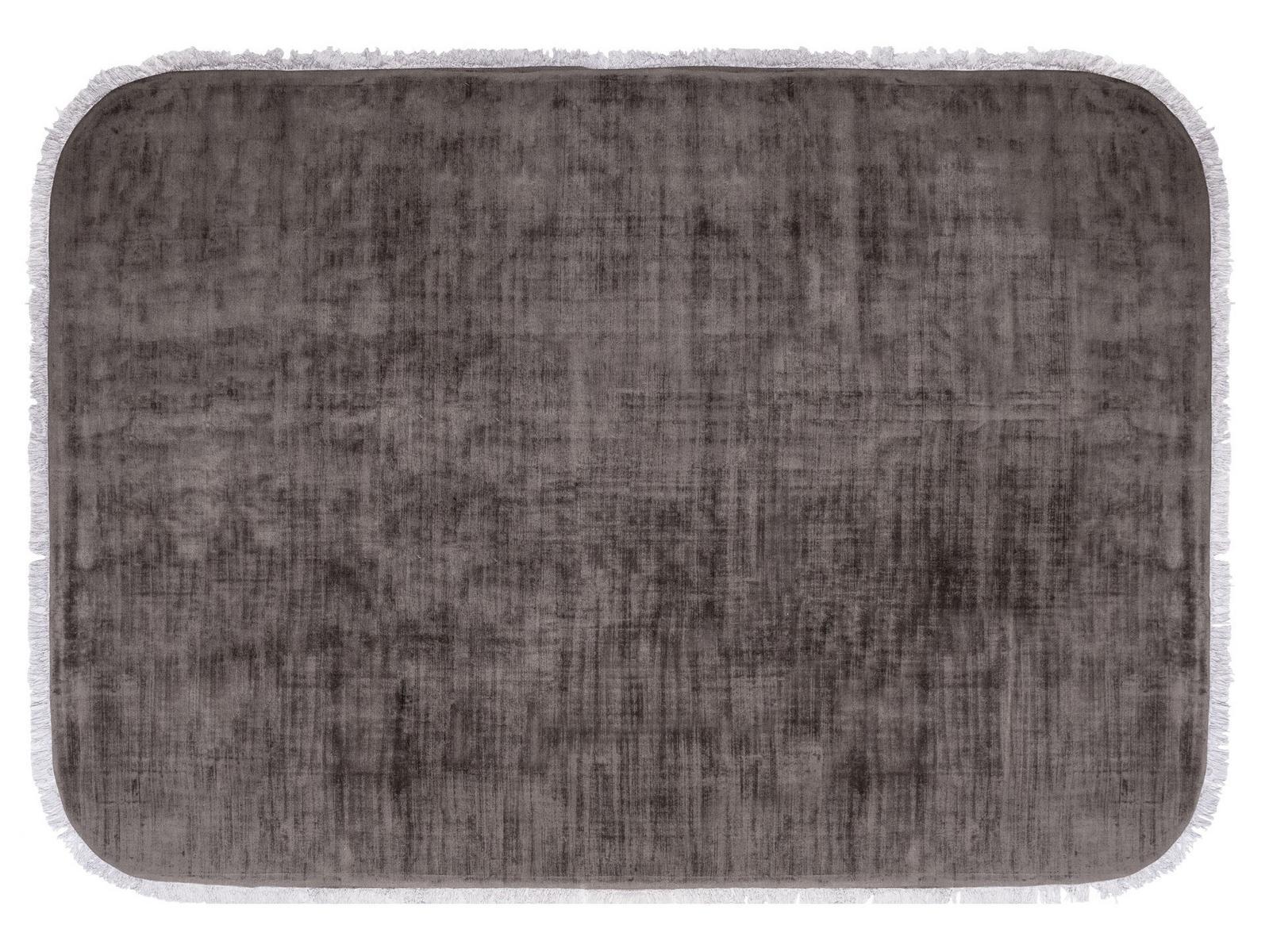 Solid-color rectangular viscose rug | Kalahari by Baxter