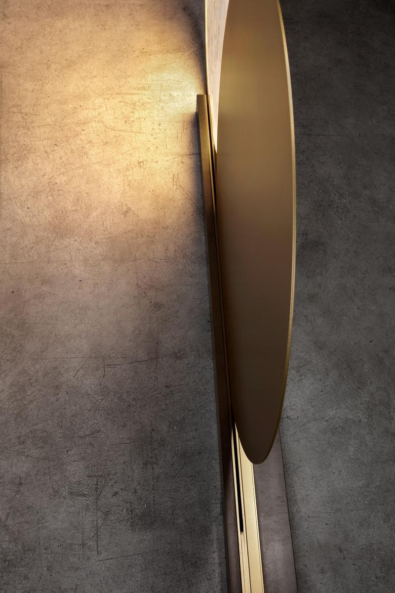 LED alabaster and brass floor lamp | Alchemie F by Catellani & Smith
