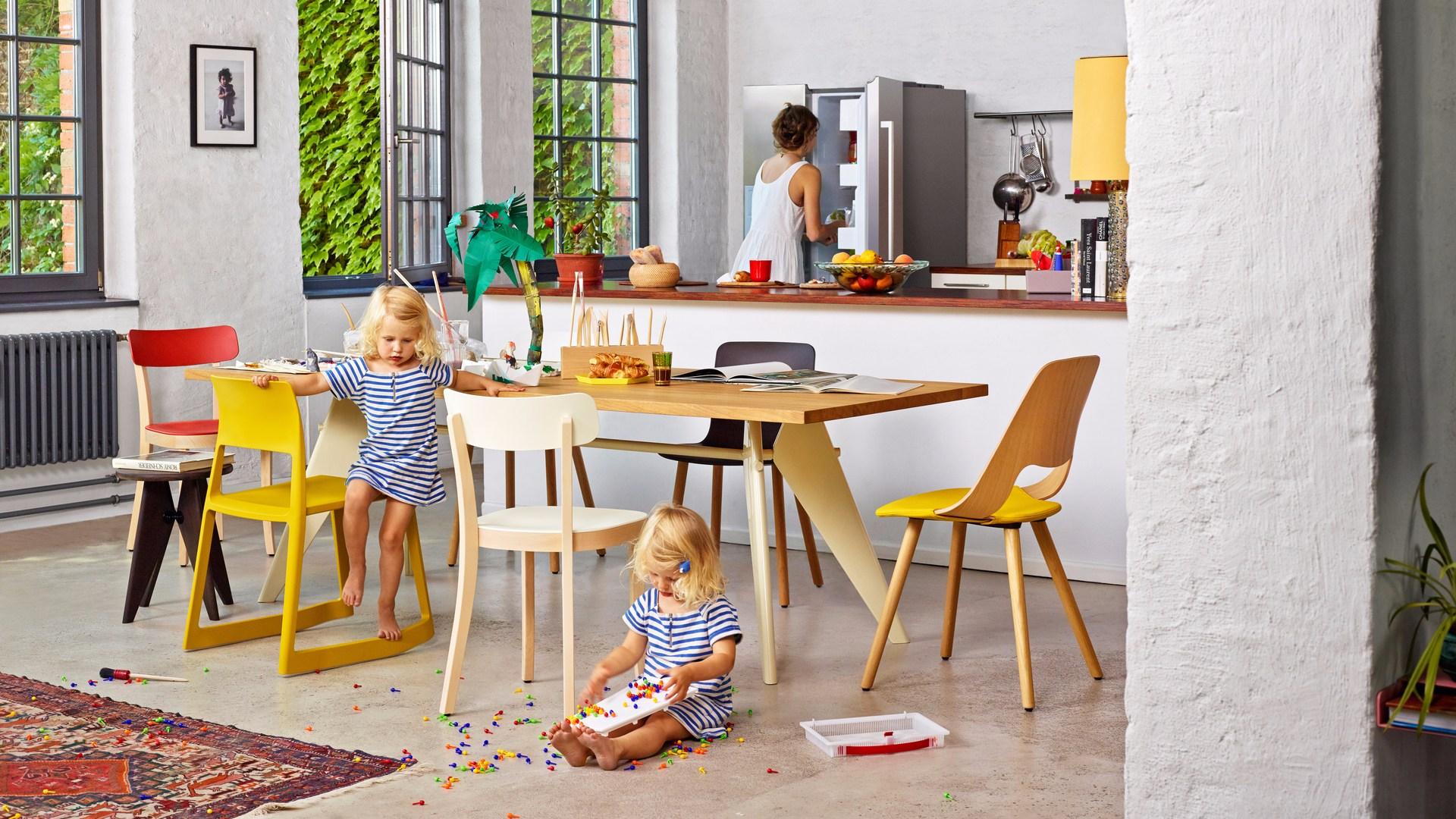 Solid wood stool | Solvay by Vitra