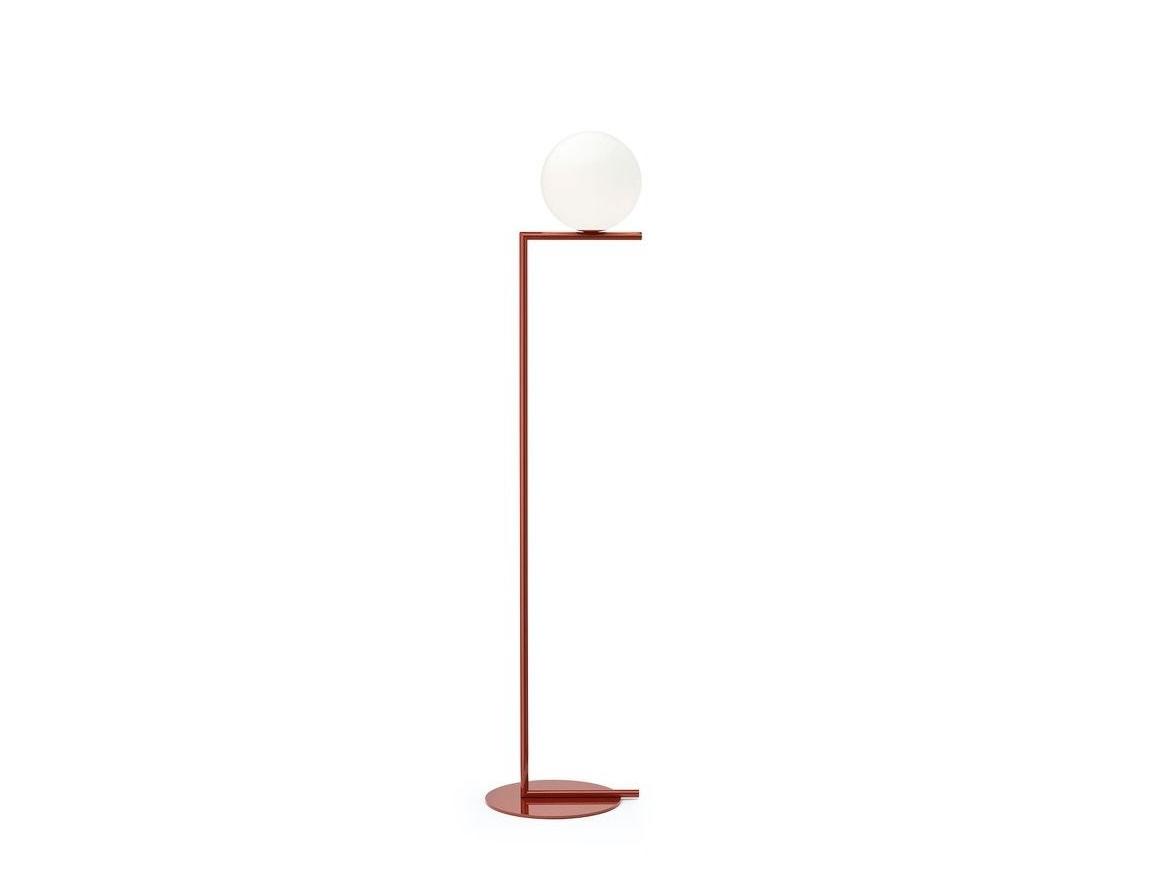Brass floor lamp | Ic Lights F1 by Flos