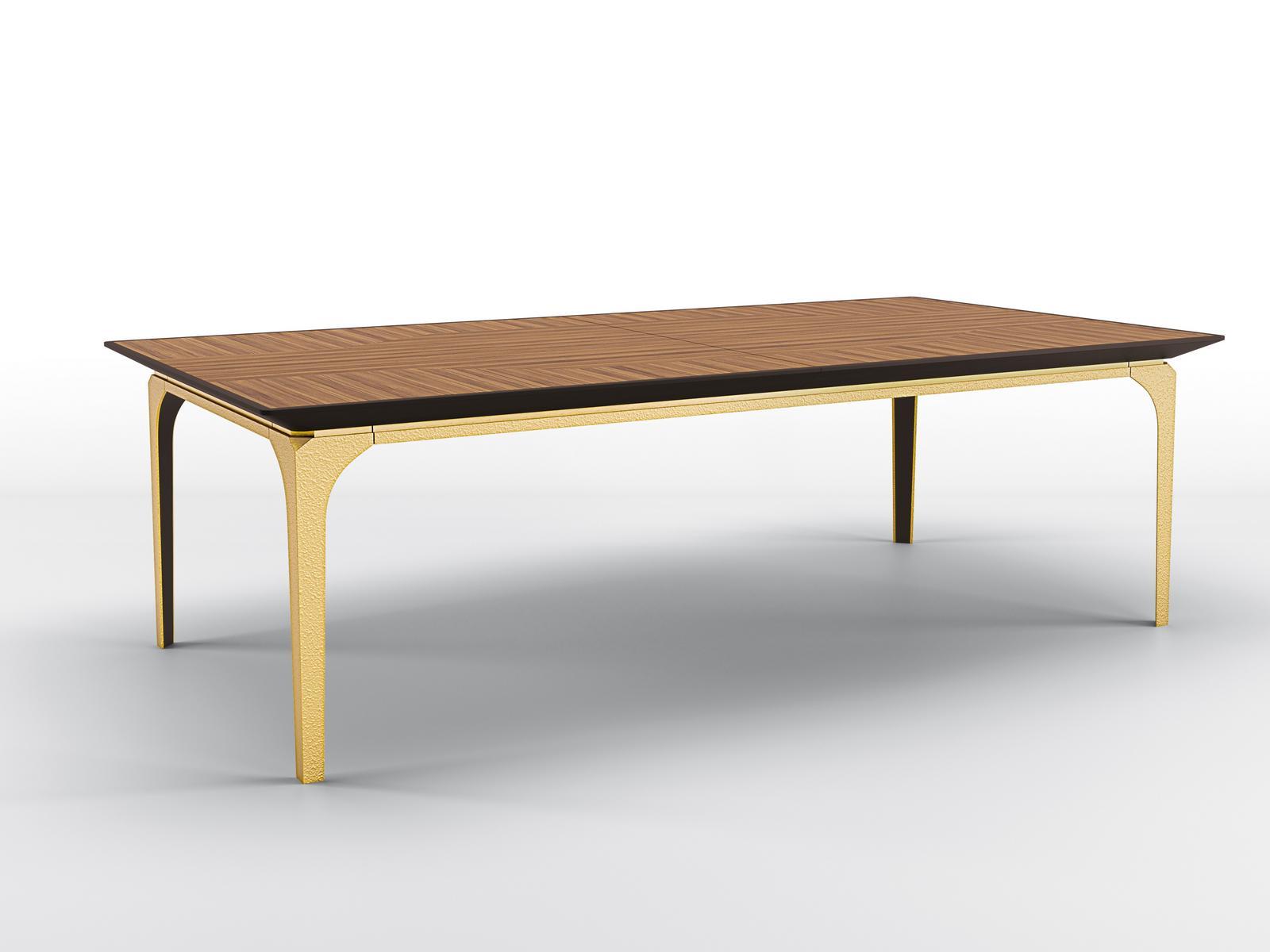 Rectangular walnut dining table | Wanda by Bruno Zampa