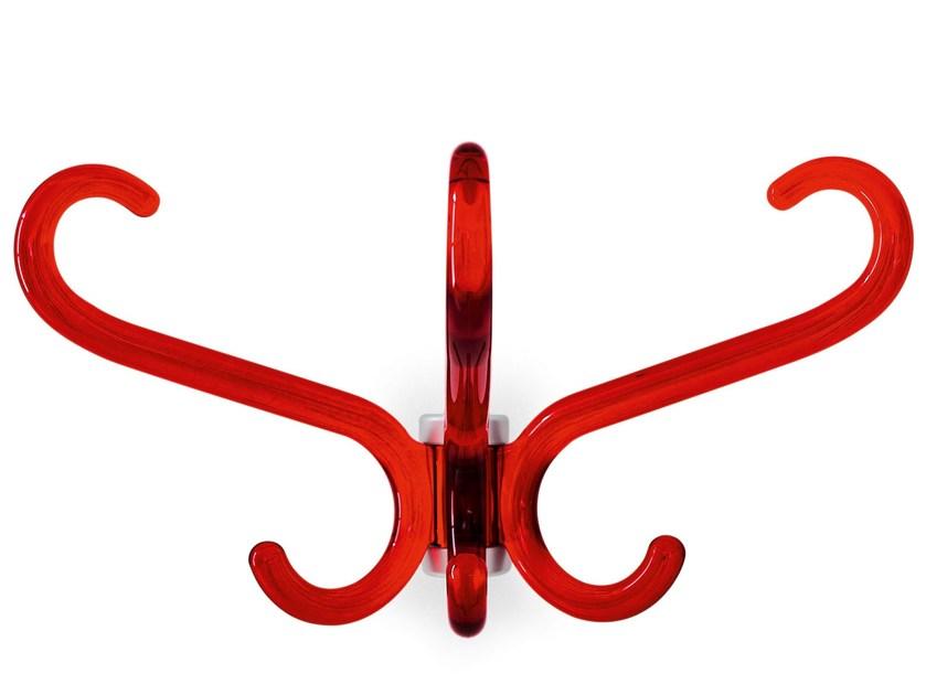 Wall-mounted PMMA coat rack | Medusa by Calligaris