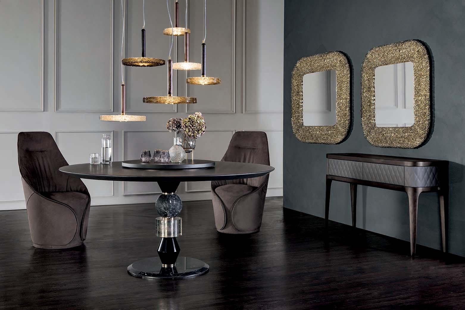 Round wooden table | Pandora by Tonin Casa