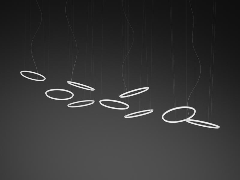 Methacrylate pendant lamp | Halo Circular by Vibia