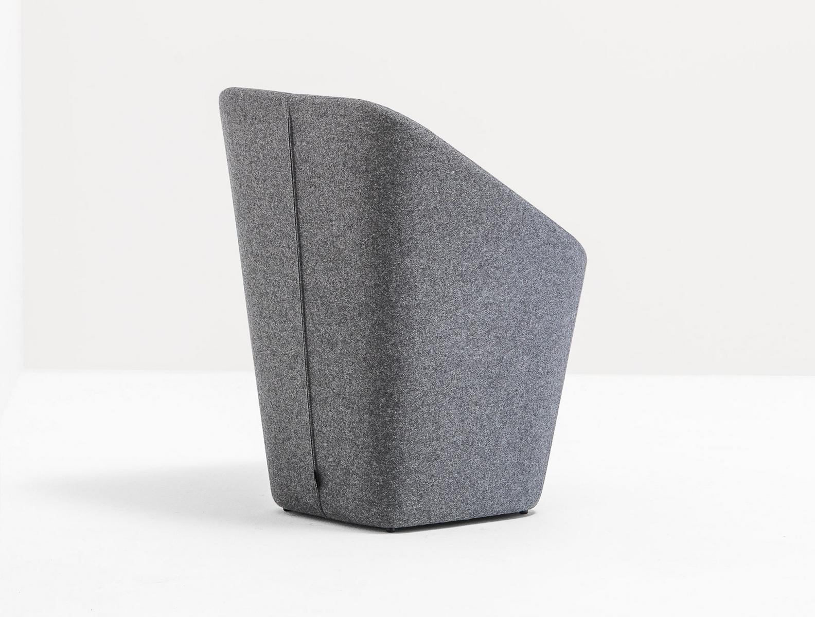 Upholstered easy chair | Log 365 by Pedrali