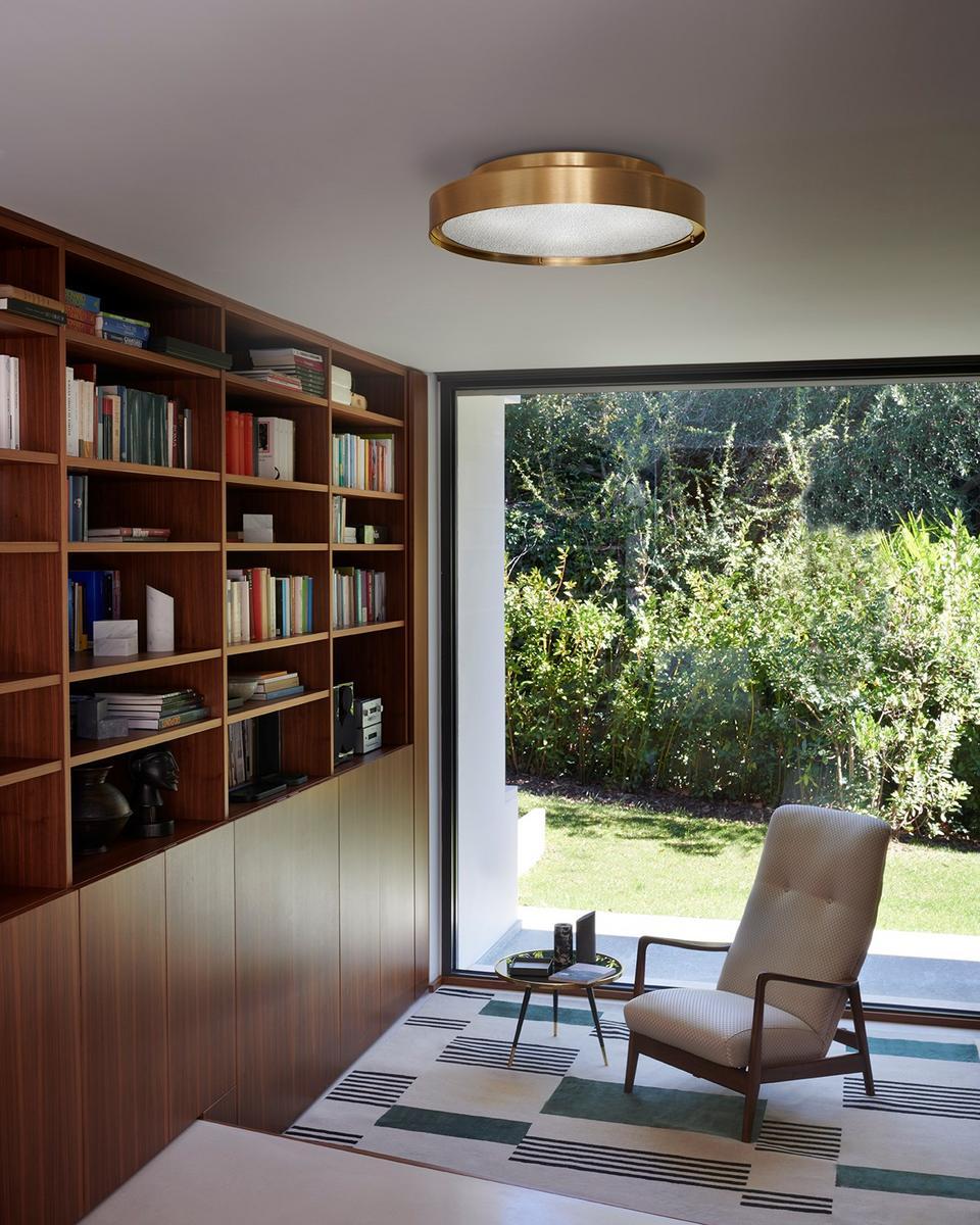 LED direct light metal ceiling lamp | Berlin by Oluce