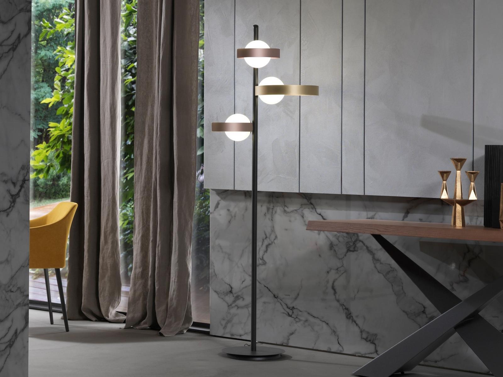 Metal floor lamp | Bubble Pt by Riflessi