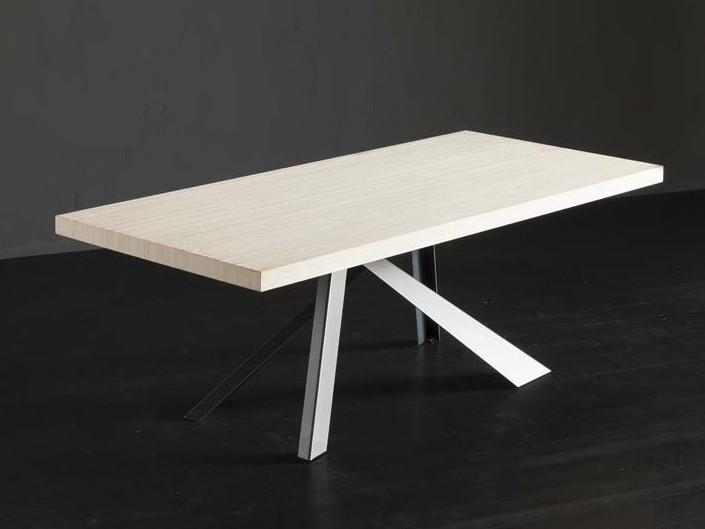 Rectangular wooden dining table | Nizza + Metal by Altacorte