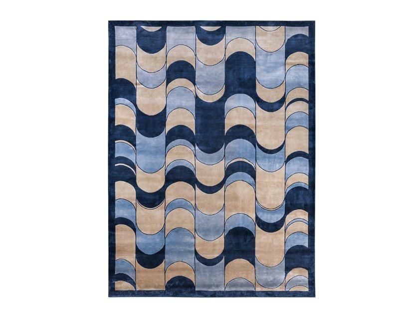Patterned handmade rectangular rug | Eclipse by Turri