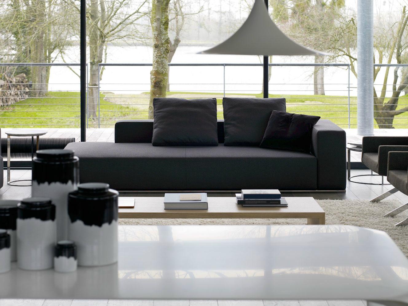 Upholstered fabric day bed | Andy '13 by B&B Italia