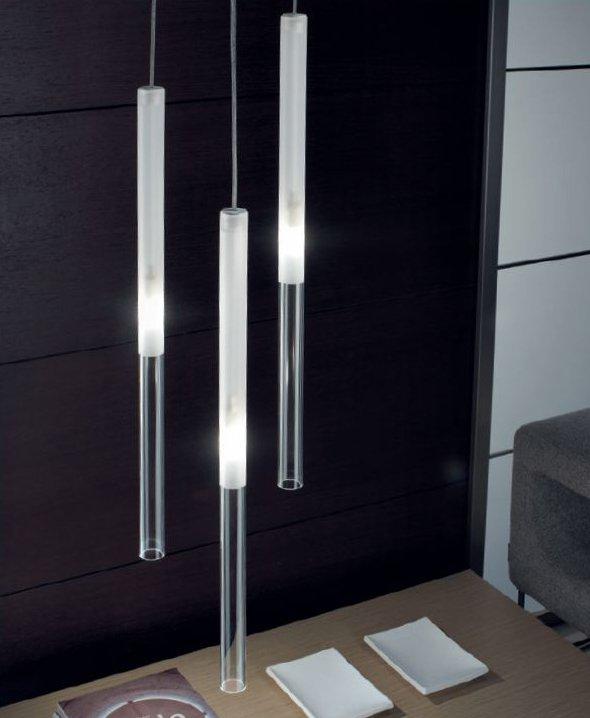 Glass pendant lamp | Candle by Panzeri