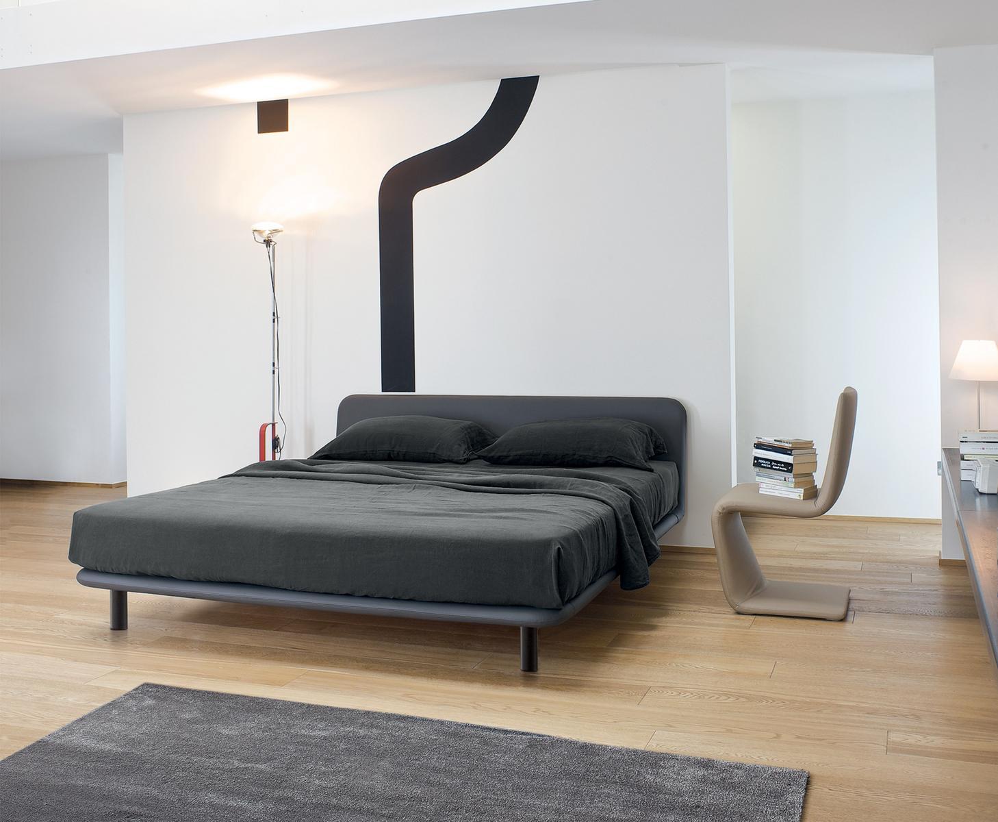 Swivel upholstered bed | Giotto by Bonaldo