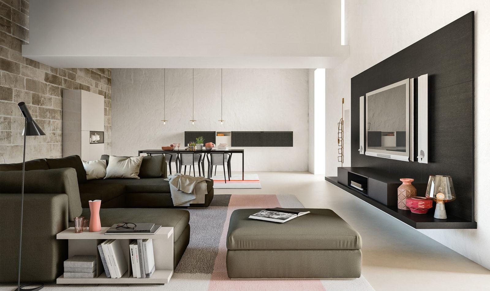 Modular lacquered storage wall | Day Collection by ALF Dafre