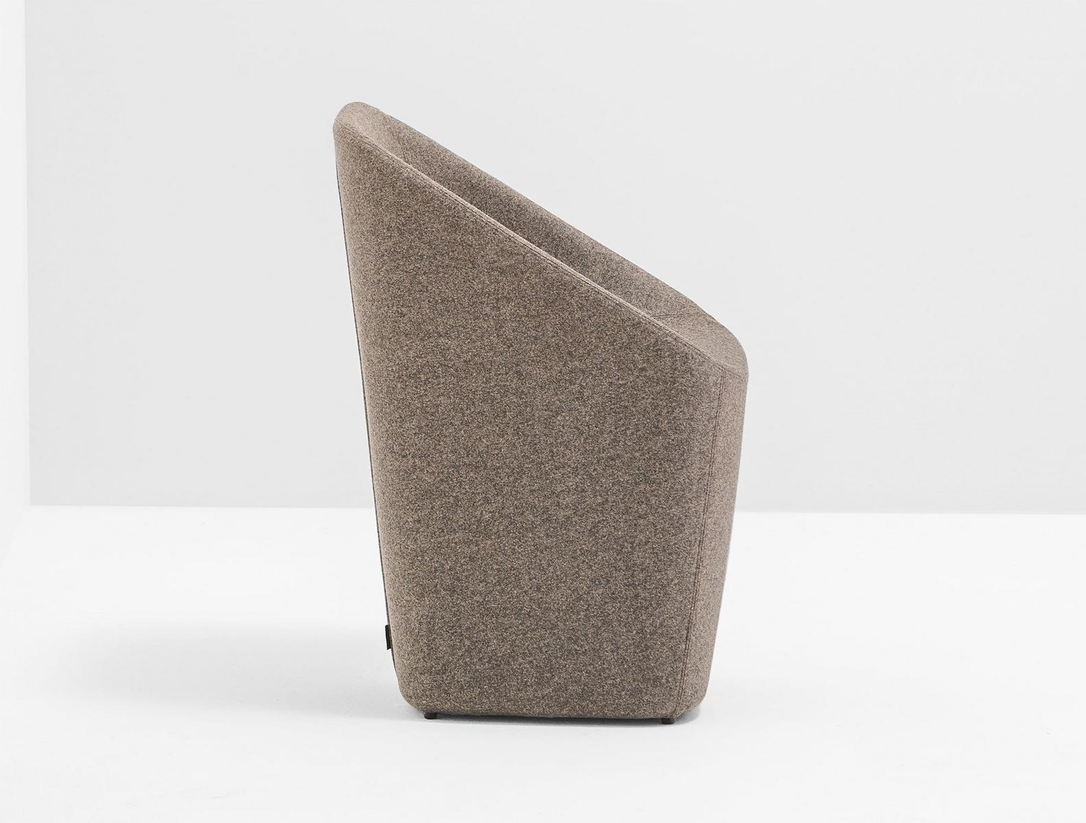 Upholstered easy chair | Log 365 by Pedrali