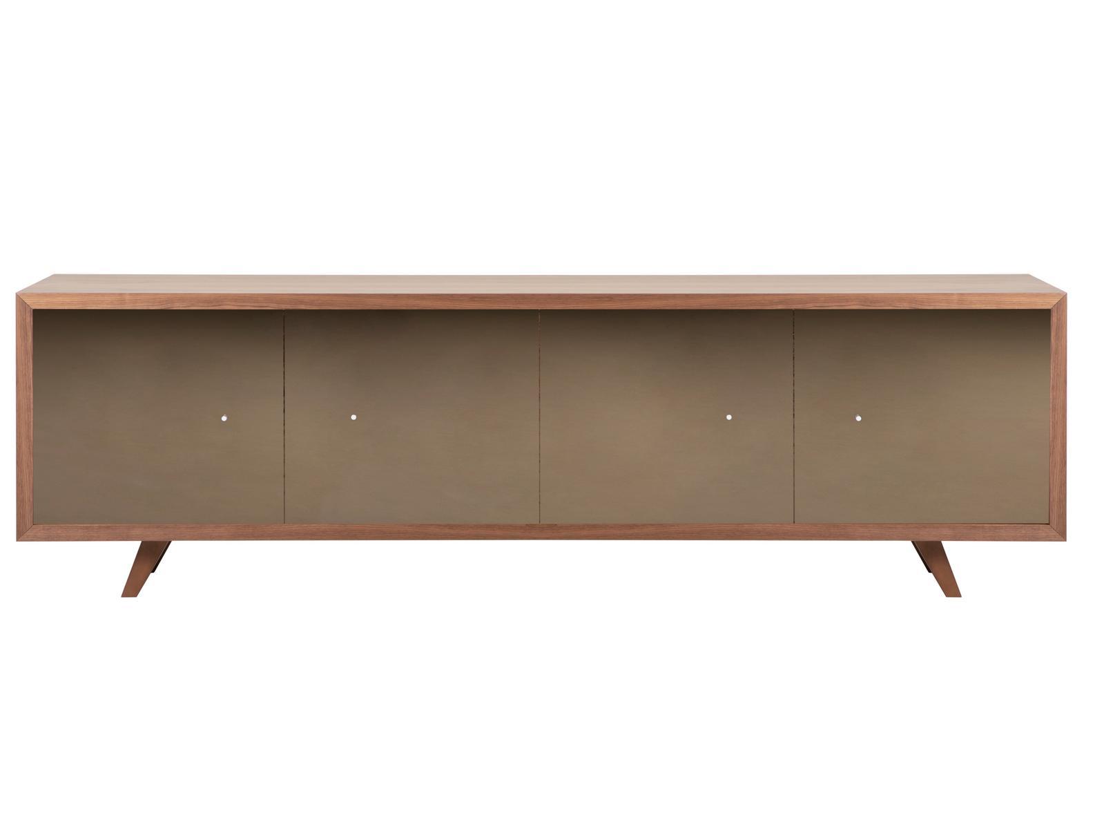 Wooden sideboard with mirrored door | Athena by Tonin Casa