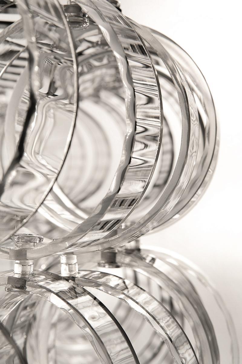 Glass ceiling lamp | Ecos Pl 90 by Vistosi