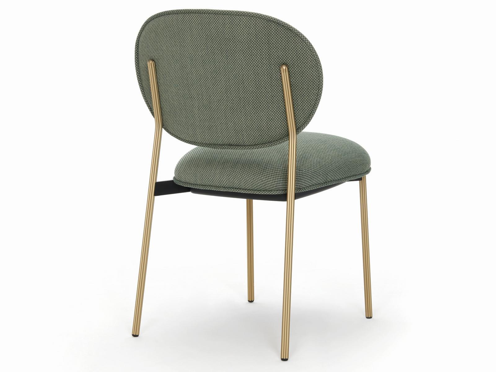 Upholstered stackable fabric chair | Blume 2950 by Pedrali
