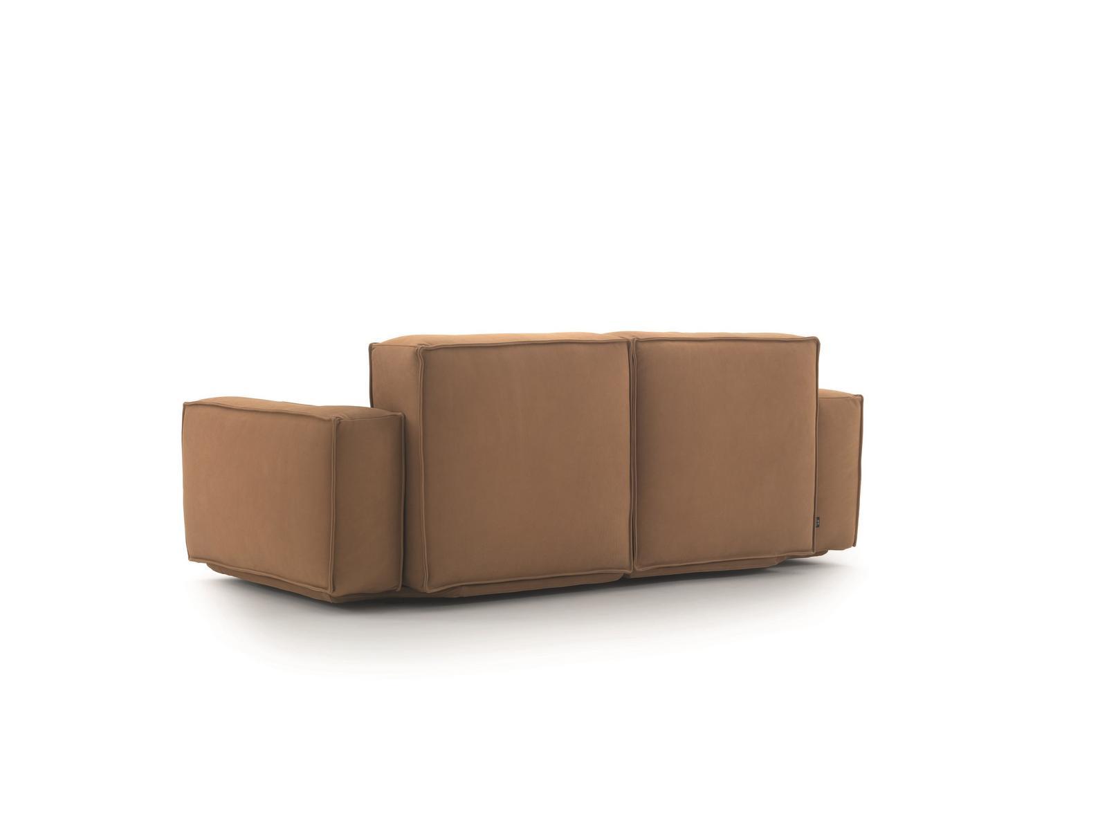 Upholstered 3 seater leather sofa | Marechiaro by Arflex