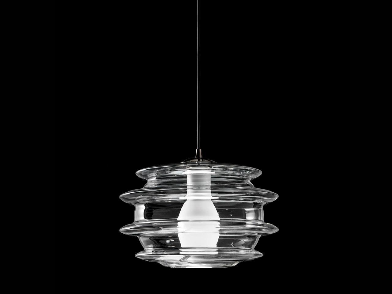 LED Borosilicate glass pendant lamp | Orbite by Italamp