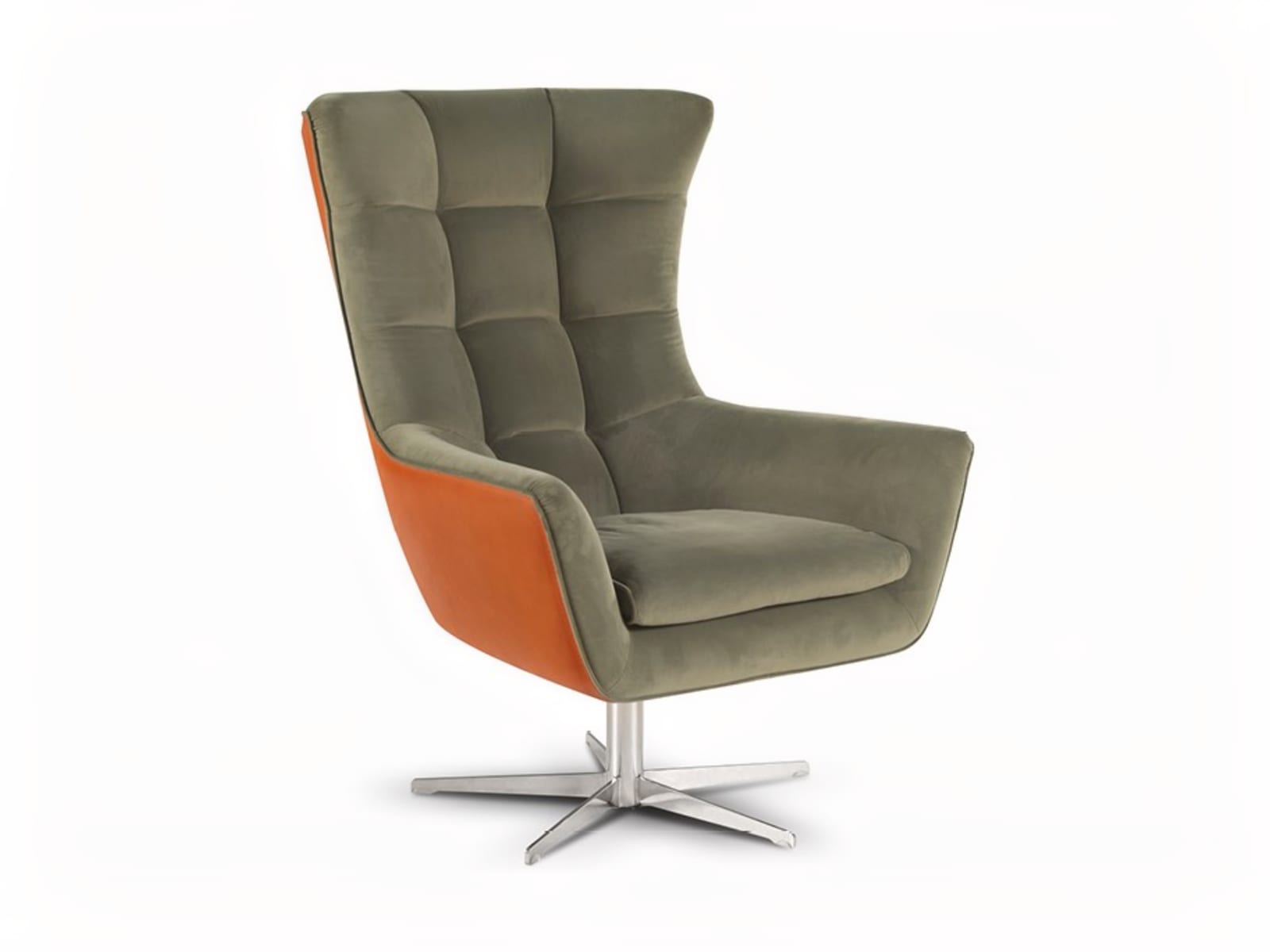 Jacob armchair with feather padding offers unparalleled comfort and timeless 'bergère' style, crafted with natural leathers and fine fabrics for a unique sitting experience. | Jacob by Calia Italia