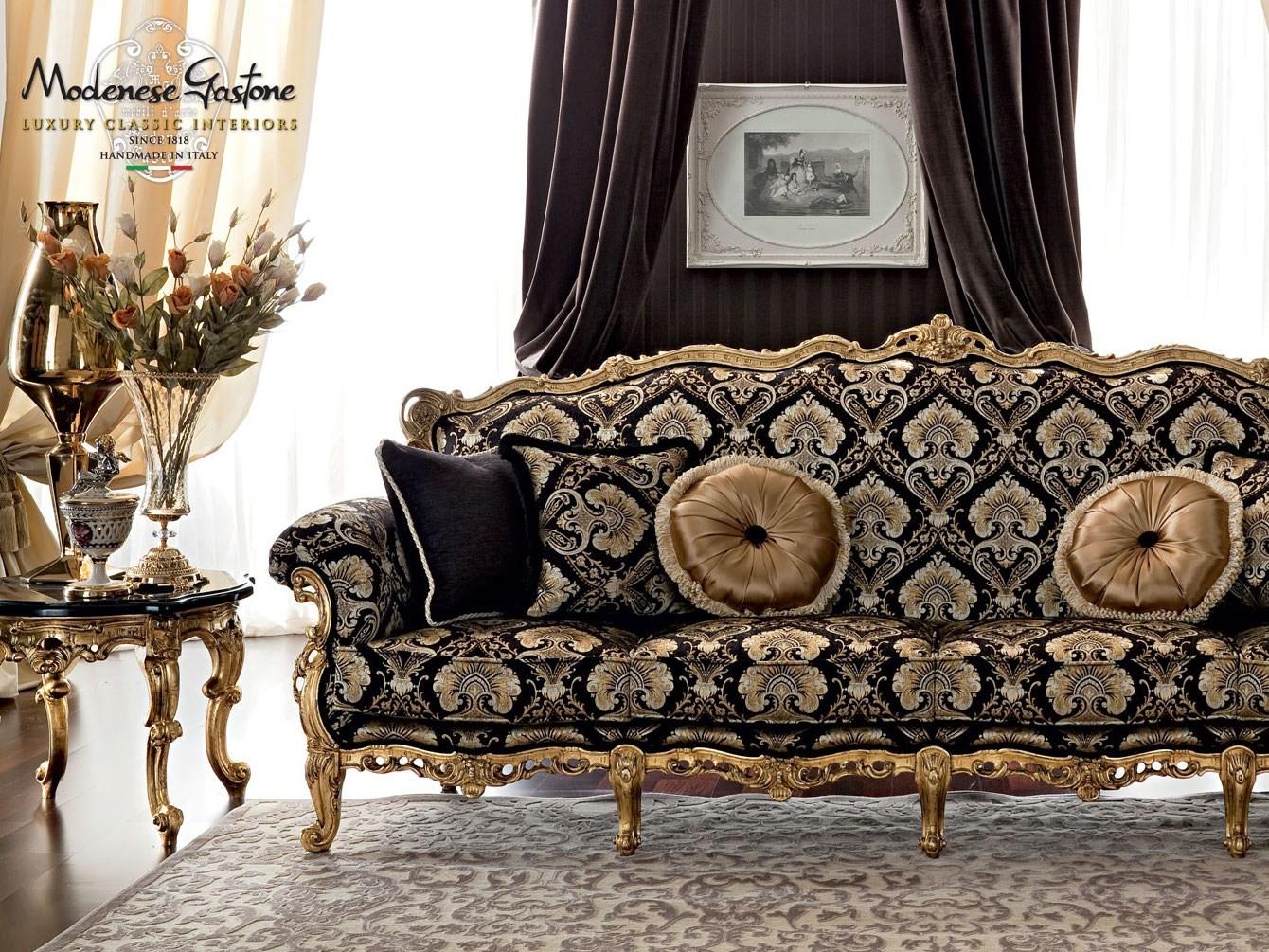 4 seater fabric sofa | 12414 by Modenese Gastone