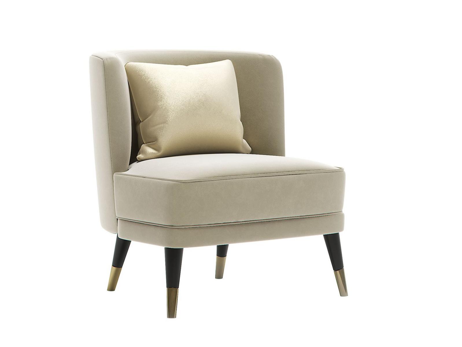 Upholstered leather armchair | Key West by Capital Collection