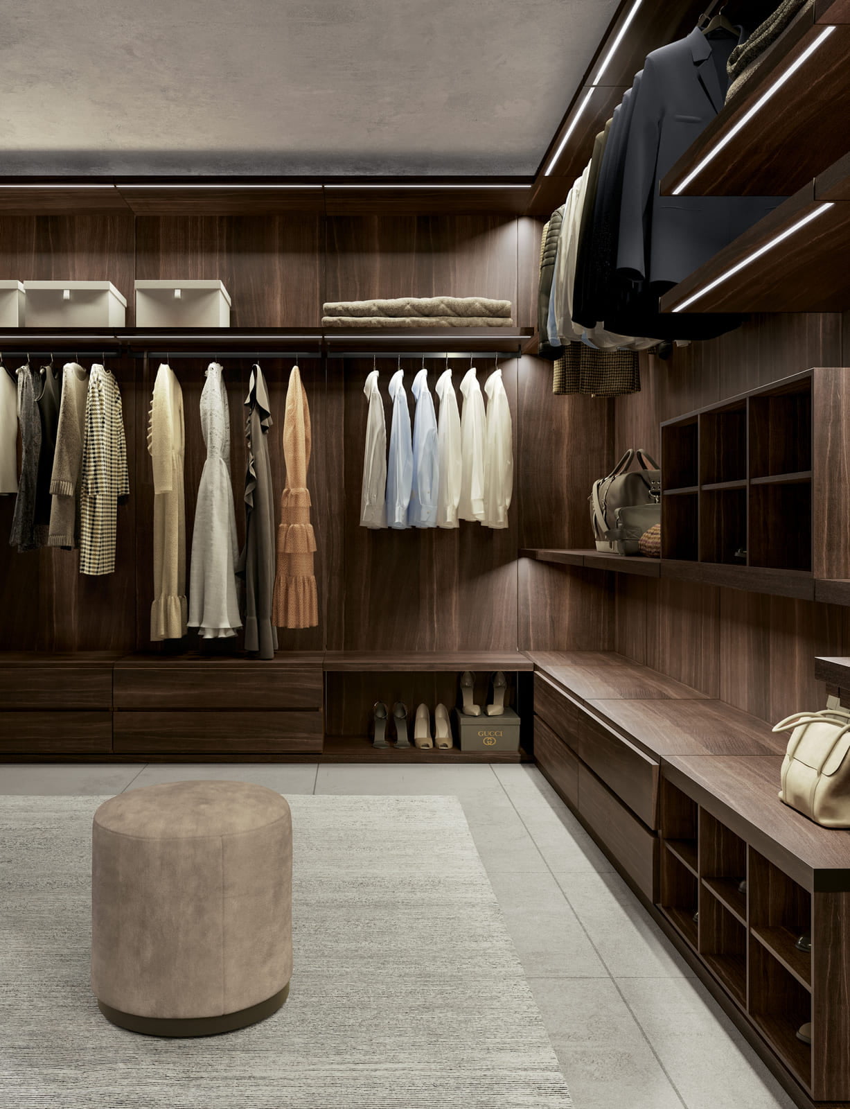 Corner melamine closet | Project by Dall'Agnese