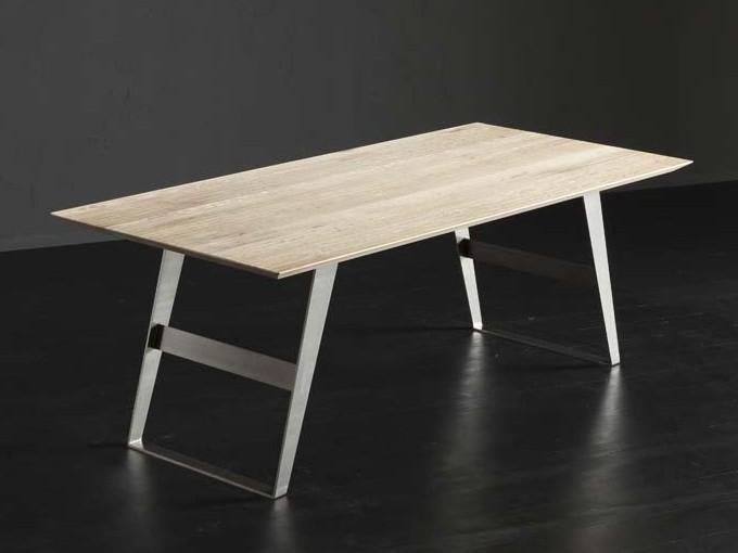 Rectangular wooden dining table | Toledo + Iron by Altacorte