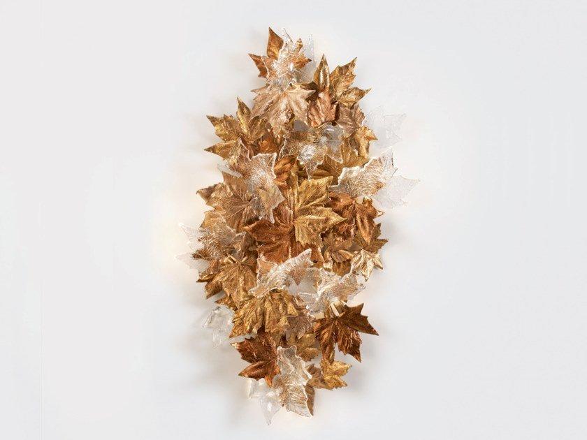 LED handmade bronze wall light | Folio Ap1514/8 by Serip