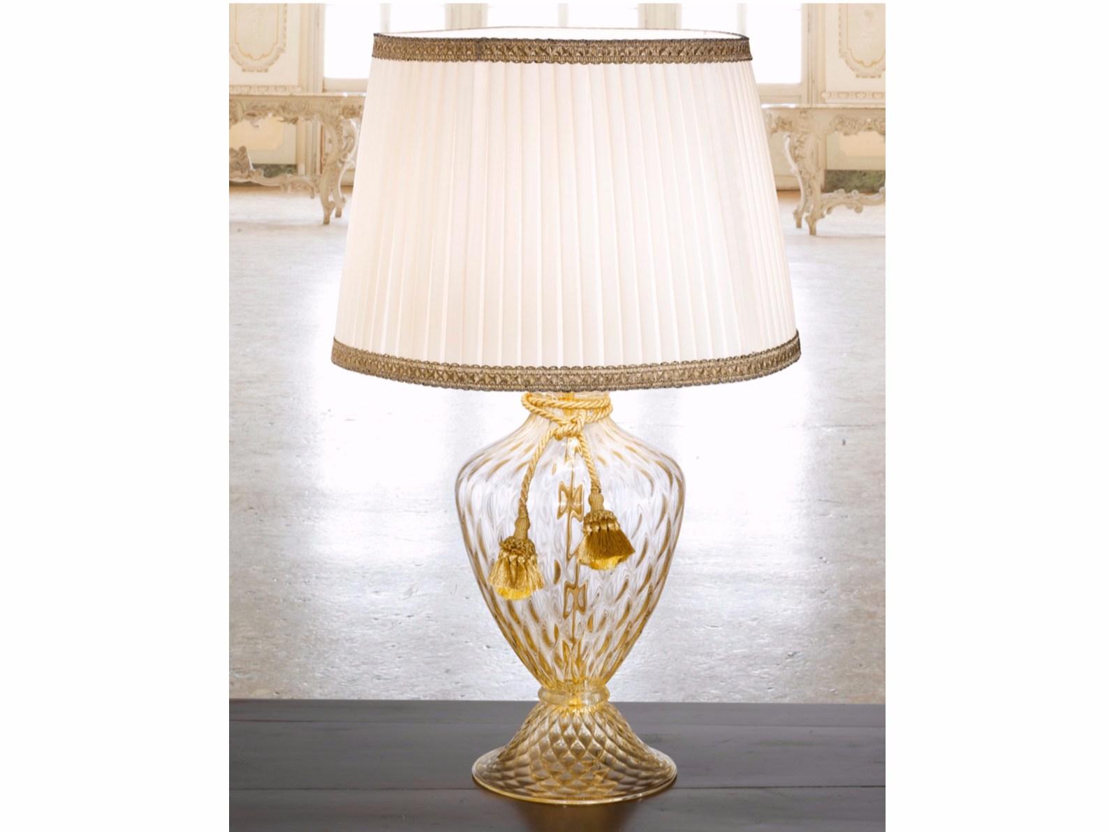 Handmade incandescent Murano glass table lamp | Glass Ve 1022 Tl1 by Masiero