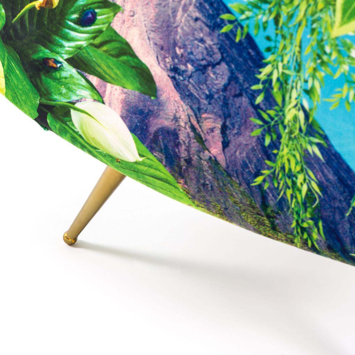 Fabric armchair with armrests | Volcano by Seletti