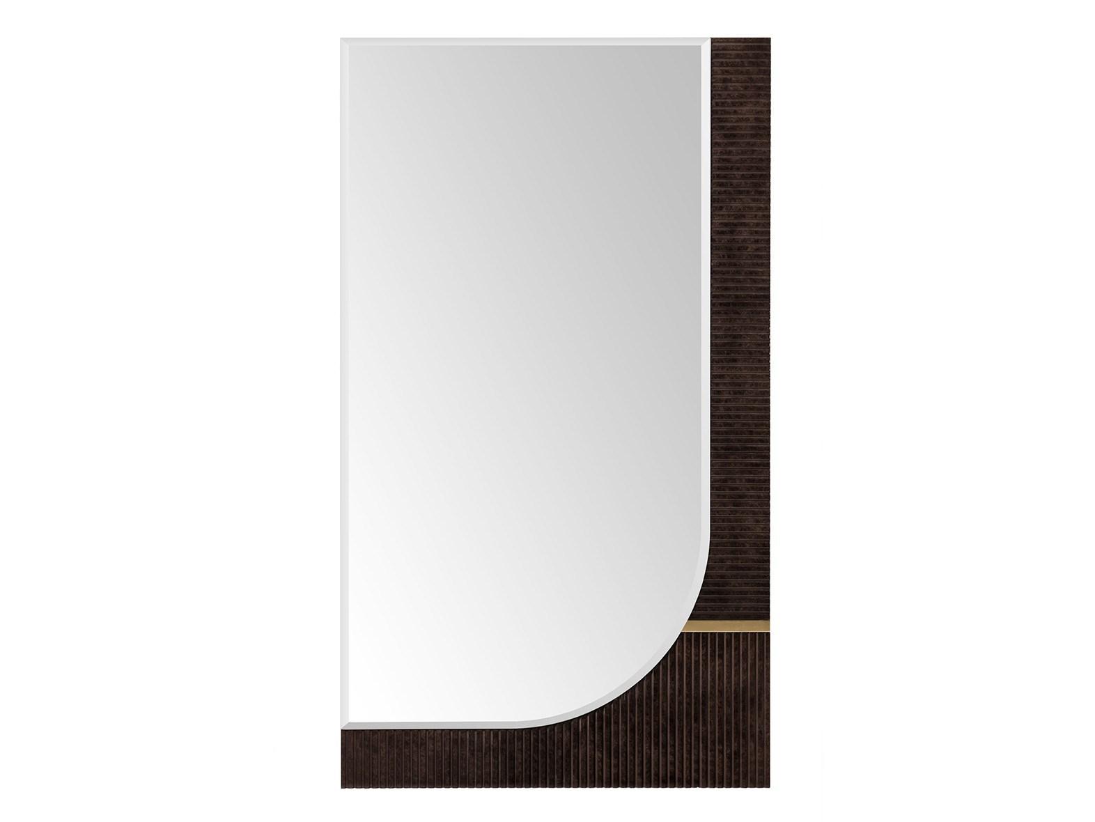Rectangular wall-mounted wooden mirror | Eclipse by Turri