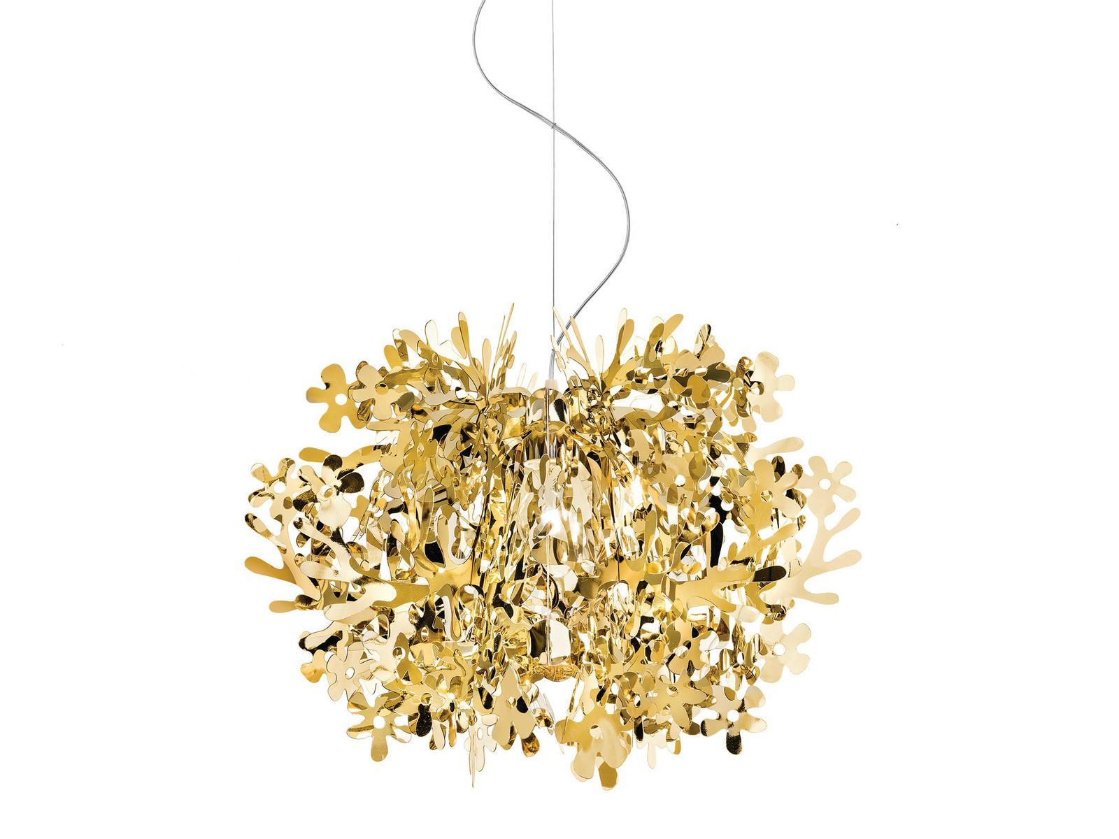 Goldflex® pendant lamp | Fiorella Mini Gold by Slamp