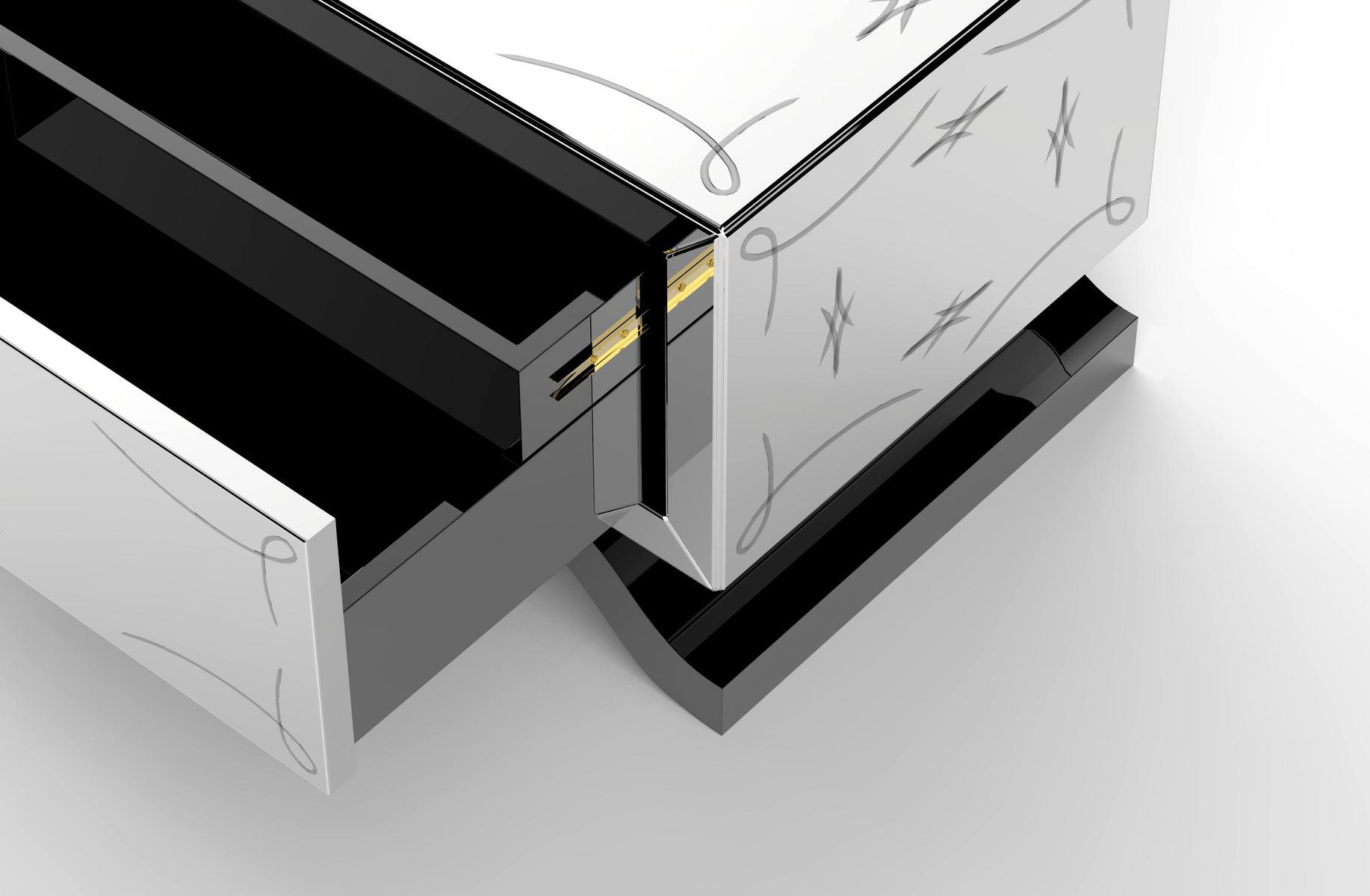 Rectangular poplar bedside table with drawers | Metropolitan by Boca Do Lobo