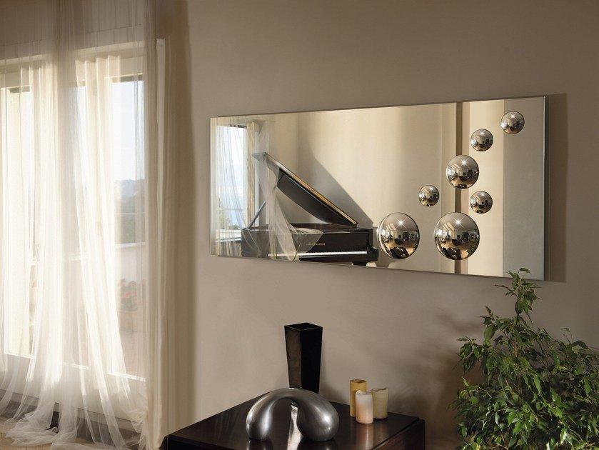 Rectangular wall-mounted mirror | Le Sfere by Riflessi