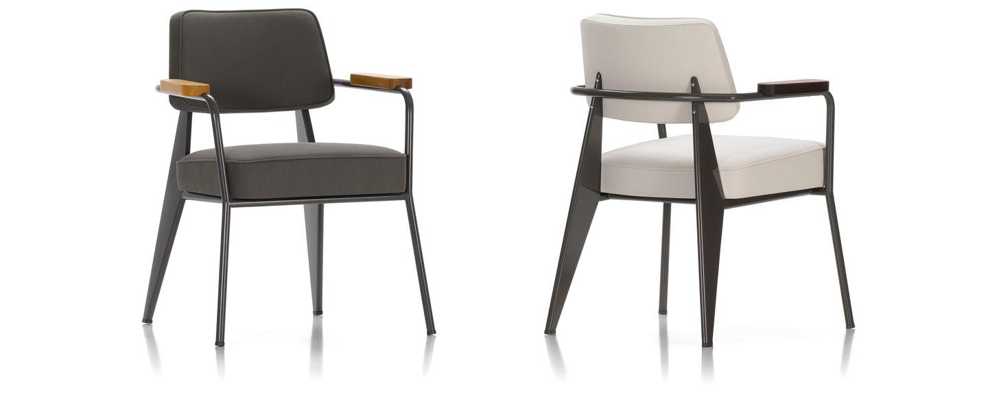 Upholstered easy chair with armrests | Fauteuil by Vitra