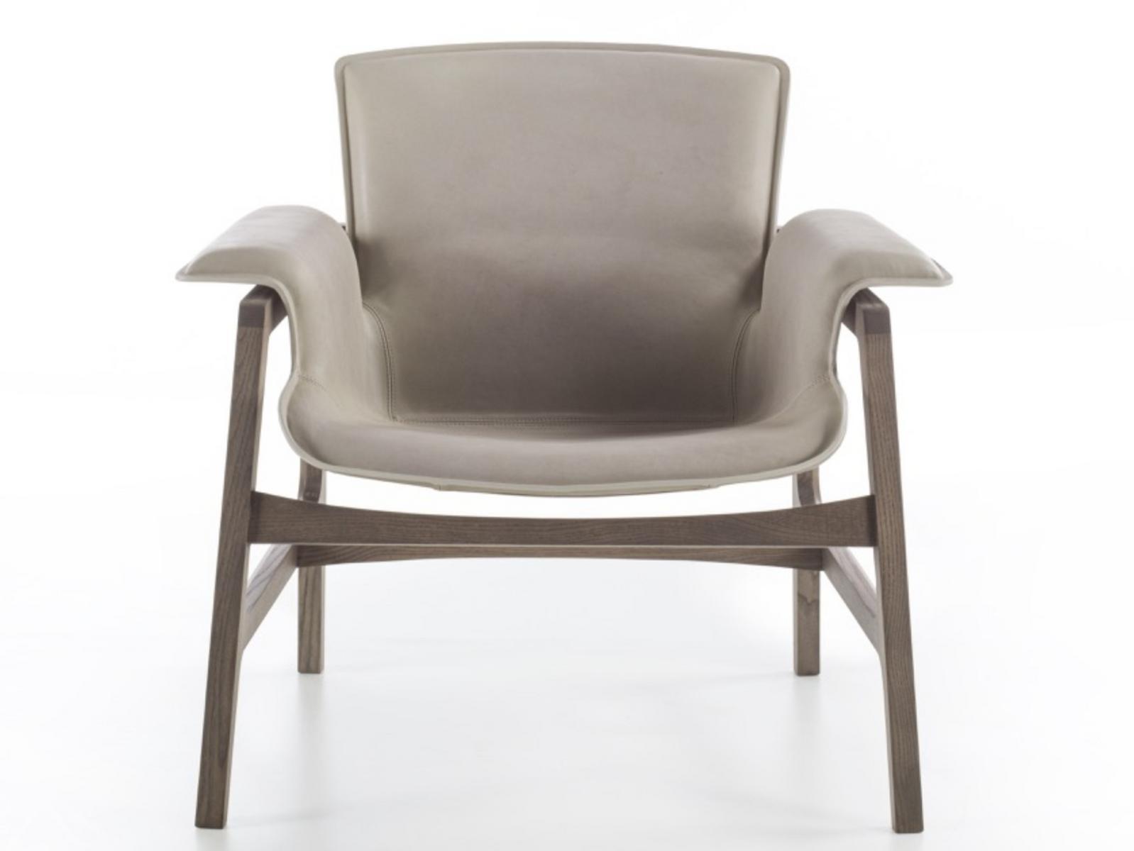 Upholstered easy chair with armrests | Arianna by Frigerio