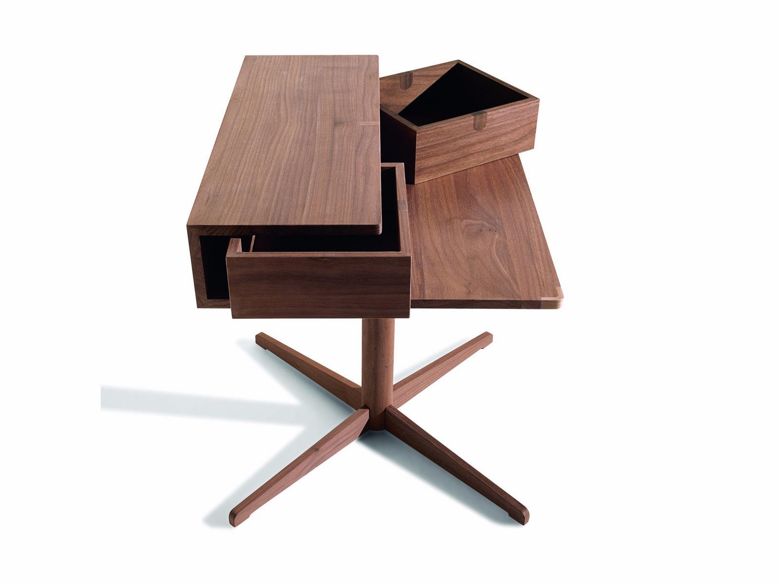 Oak bedside table with drawers | Silo by Lema