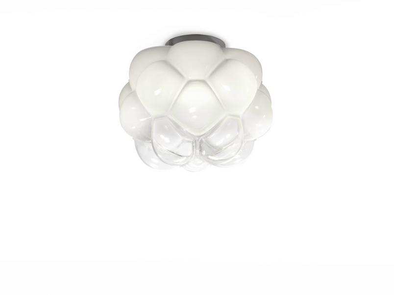 Glass ceiling light | Cloudy by Fabbian