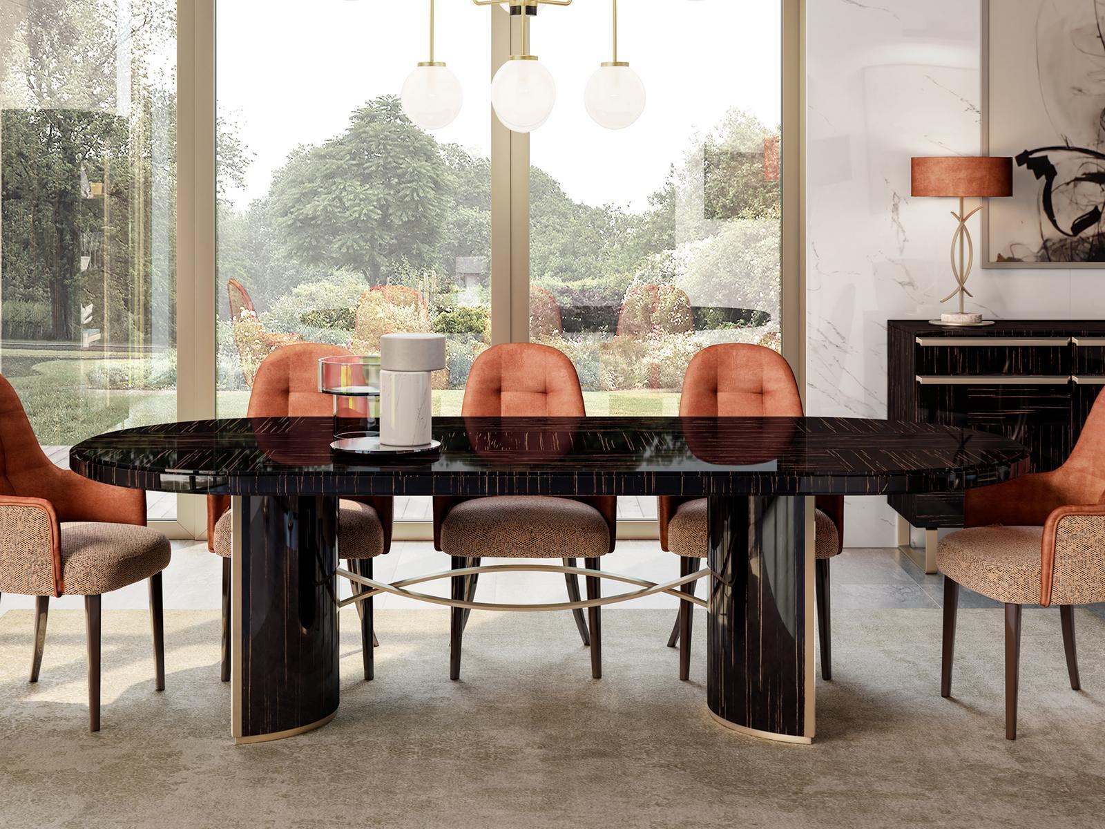 Oval wooden dining table | Richmond Upon Thames by Barnini Oseo
