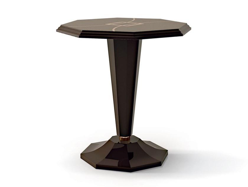 Octagonal wooden high side table | 7030 - 7330 by Carpanese home