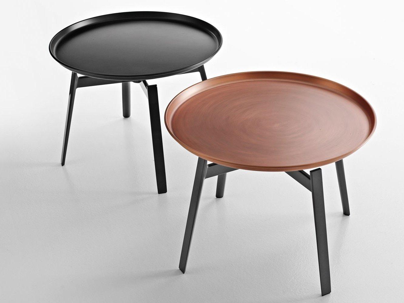 Round plate coffee table with tray | Husk by B&B Italia