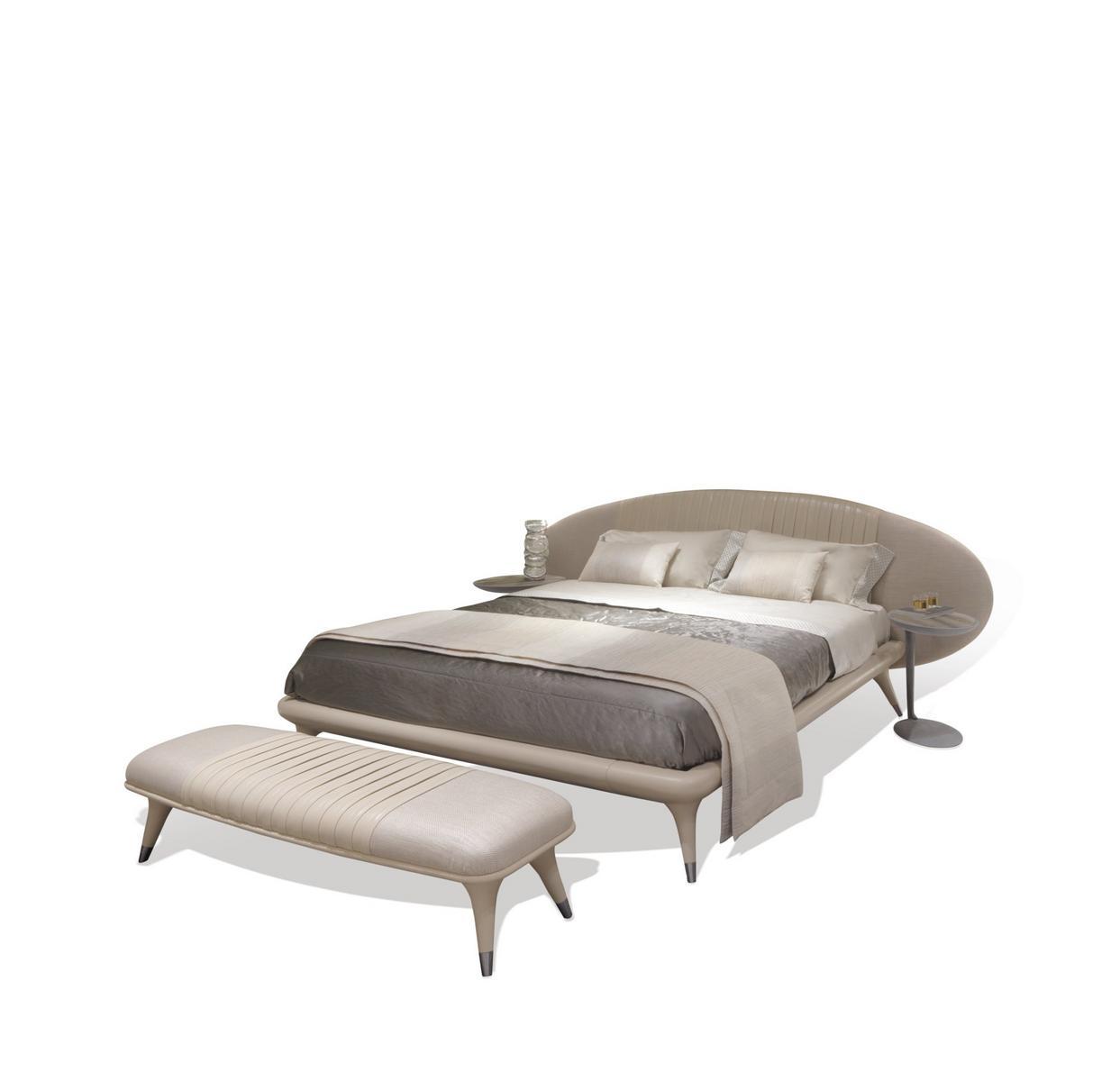 Upholstered fabric bench | Princess by Visionnair