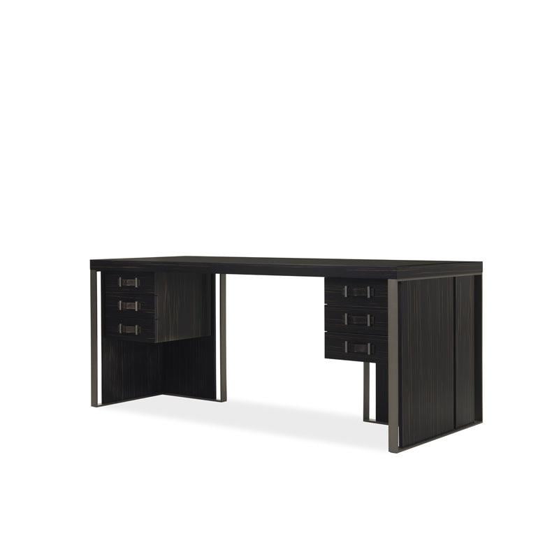 Rectangular wood writing desk with drawers | Kobe by Galimberti Nino