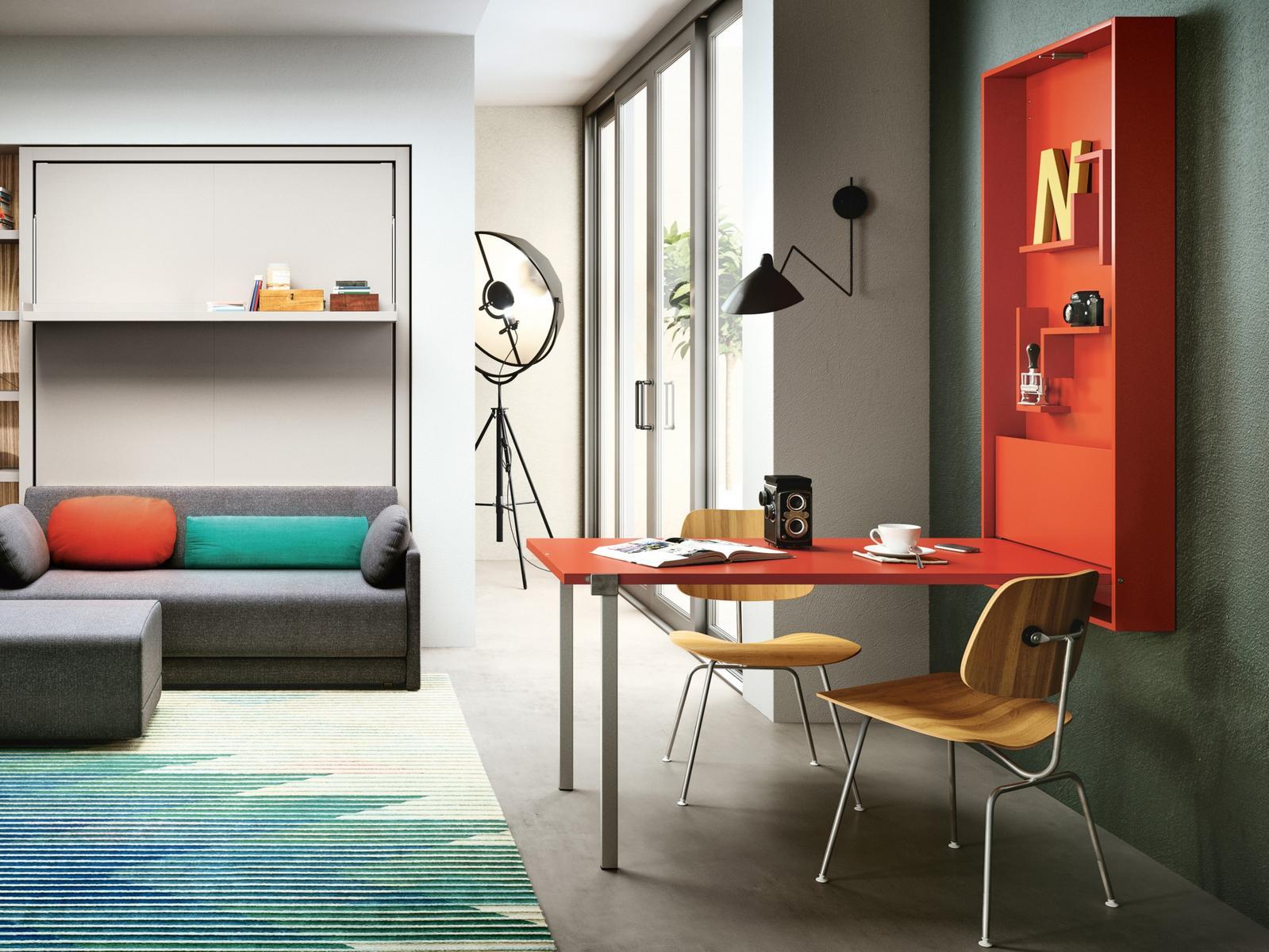 Drop-leaf rectangular table | Wally by CLEI