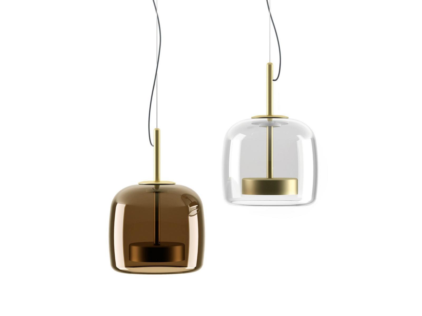 LED direct light blown glass pendant lamp | Jube Sp 1 by Vistosi