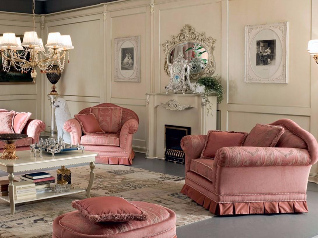 Upholstered armchair with armrests | 13408 by Modenese Gastone