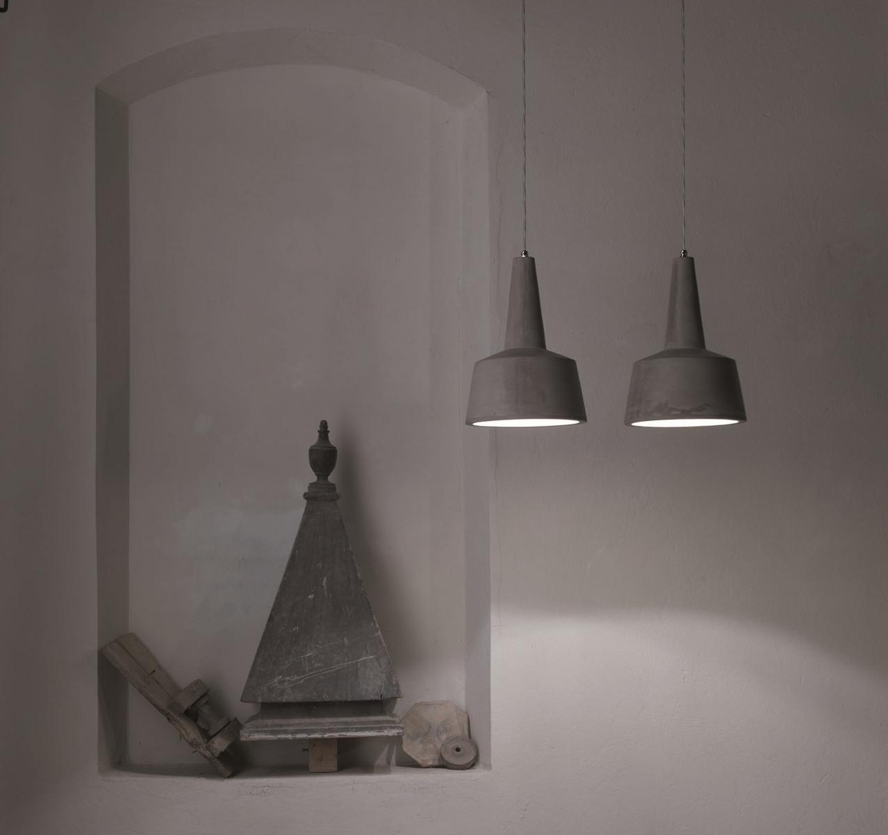 Cement outdoor pendant lamp | Eolo by Karman